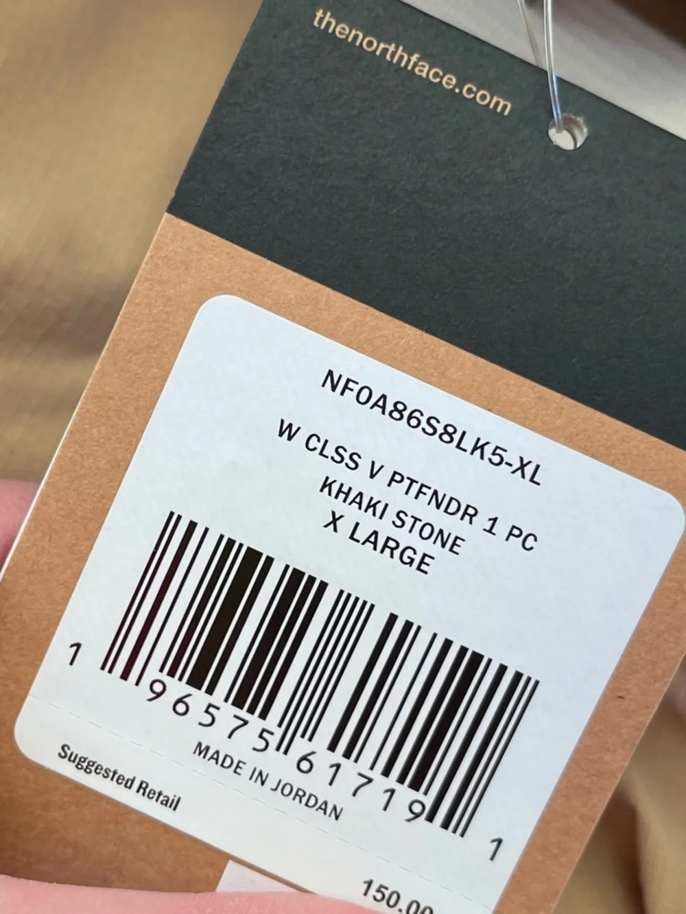 The North Face women’s classic V pathfinder one piece jumpsuit onesie stone NWT - Picture 7 of 7